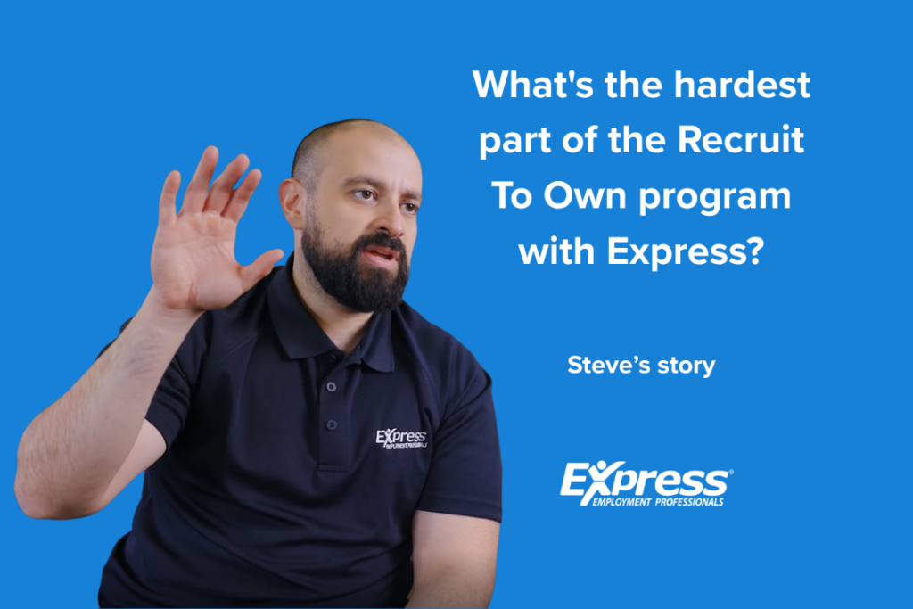 What's the hardest part of the Recruit To Own program with Express?